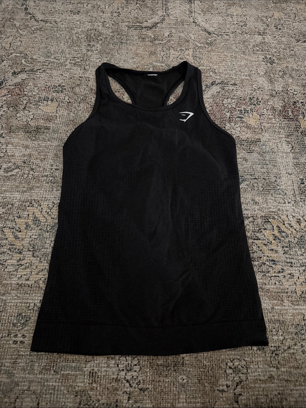 Gymshark Black Seamless Racerback Tank Top